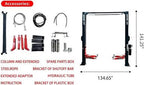 KATOOL 11000lbs Single Point Lock Release Direct Drive Two Post Lift 2 Post Lift Auto Lift 2-post Lift Clear Floor Car Lift, AS110D – image 3