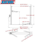 2 Post Lift Auto lift 10000lbs Auto Lift Auto Truck Hoist Super Quality Shipping – image 10