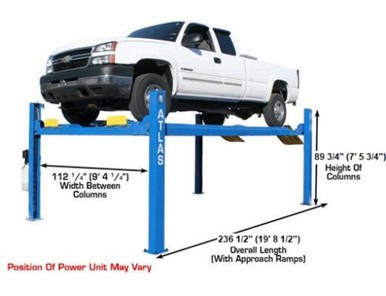 ATLAS 412 12,000 lb Commercial 4-Post Lift – image 4