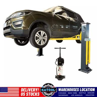 Katool 12,000lbs 2-Post Auto Lift – Single Lock Release Garage Hoist – image 2