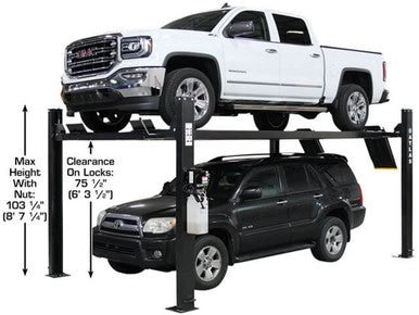 Apex 9 ALI Certified Hobbyist 9,000 Lb. Capacity 4-Post Parking Car Lift – image 3