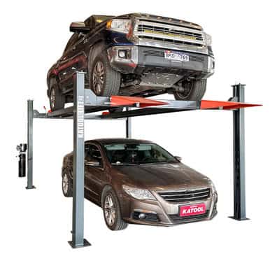 11000 Lbs Four Post Parking Lift 4-Post Auto Lift Garage Lift Storage – image 1