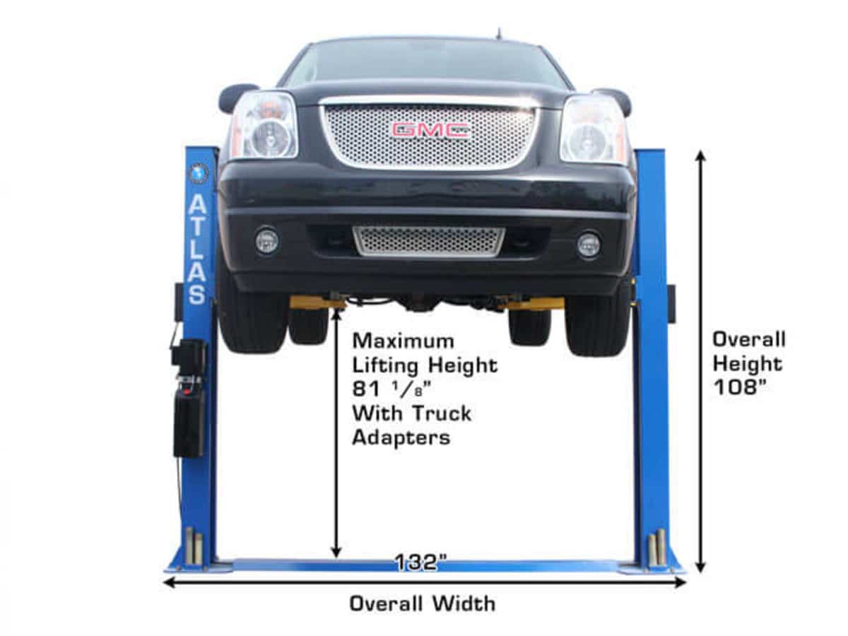Atlas BP8000 8,000 lb Baseplate 2-Post Car Lift – image 6