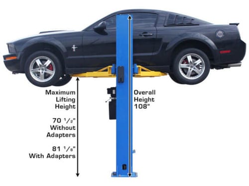 Atlas BP8000 8,000 lb Baseplate 2-Post Car Lift – image 7