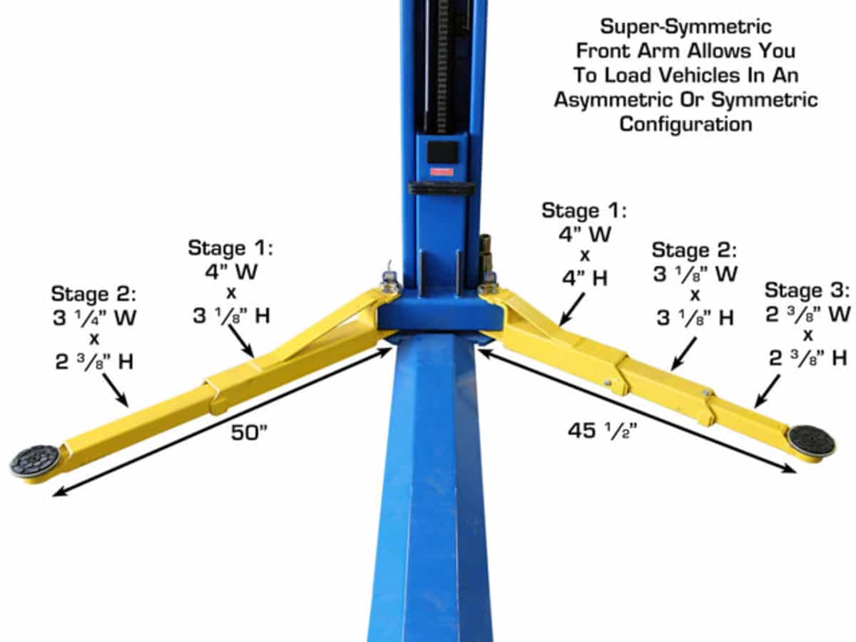 Atlas BP8000 8,000 lb Baseplate 2-Post Car Lift – image 19