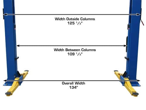 Atlas 9OHSC (SS) 9,000 lb Overhead 2-Post Car Lift – image 12