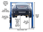 Atlas 9OHSC (SS) 9,000 lb Overhead 2-Post Car Lift – image 4