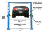 Atlas 9OHSC (SS) 9,000 lb Overhead 2-Post Car Lift – image 7