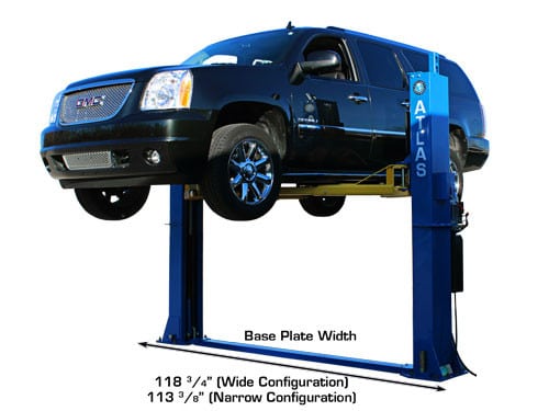 Atlas BP12000 12,000lbs 2-Post Bottom Plate Car Lift – image 10
