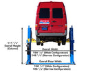 Atlas BP12000 12,000lbs 2-Post Bottom Plate Car Lift – image 14
