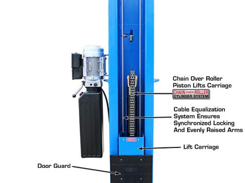 Atlas BP12000 12,000lbs 2-Post Bottom Plate Car Lift – image 21