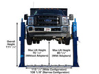 Atlas BP12000 12,000lbs 2-Post Bottom Plate Car Lift – image 3