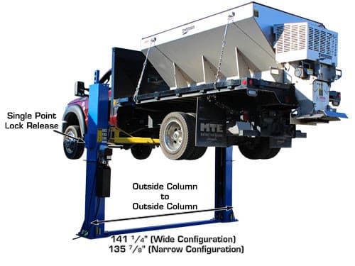 Atlas BP12000 12,000lbs 2-Post Bottom Plate Car Lift – image 6