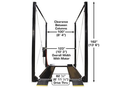 ATLAS ST-7000 SUPER TALL 4 Post Lift (7,000lbs Capacity) – image 10