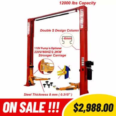 AUTOKATO AK-M120 12,000 LB 2-Post Auto Lift – image 2