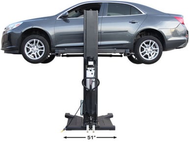 ATLAS PSP-6000 - 6,000 lb Portable Single Post Lift – image 6