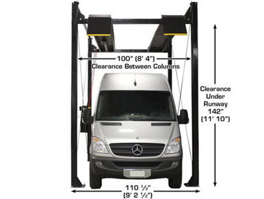 ATLAS ST-7000 SUPER TALL 4 Post Lift (7,000lbs Capacity) – image 3