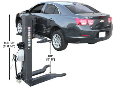 ATLAS PSP-6000 - 6,000 lb Portable Single Post Lift – image 4