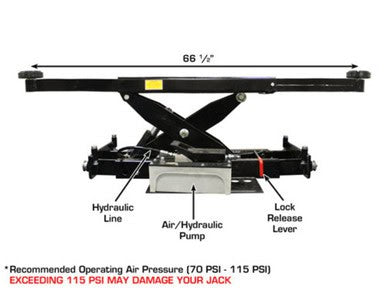 ATLAS RJ-8000 Air/Hydraulic Center Rolling Jack – image 9