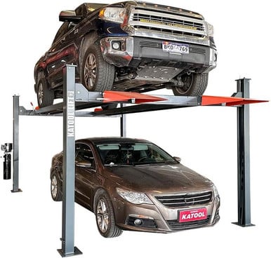 KATOOL 3.0HP 11000Lbs Lifting Height 84 Inch 4 Post Lift 110v Four Post Parking Lift 4-Post Auto Lift Garage Lift Storage – image 1