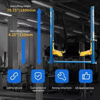M&E 10000 lbs Two Post Lift 2 Post Lift Auto Lift Car Lift Hoist Equipment – image 6