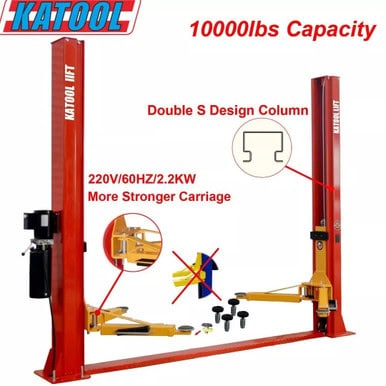 2 Post Lift Auto lift 10000lbs Auto Lift Auto Truck Hoist Super Quality Shipping – image 5