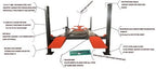 11000 Lbs Four Post Parking Lift 4-Post Auto Lift Garage Lift Storage – image 5