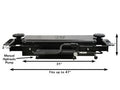 ATLAS RJ-35 3500 Lbs. Sliding Hydraulic Center Jack and Truck Adapters – image 1