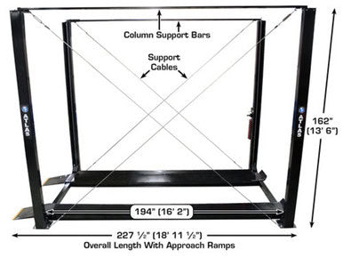 ATLAS ST-7000 SUPER TALL 4 Post Lift (7,000lbs Capacity) – image 12
