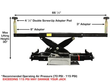 ATLAS RJ-8000 Air/Hydraulic Center Rolling Jack – image 5