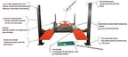 KT-4H110 Four Post Vehicle Lift 11,000lbs – image 3