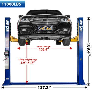 Weize 2-Post Automotive Lift – Professional 11,000lbs Garage Hoist – image 5
