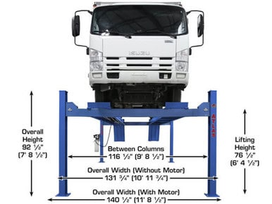ATLAS Platinum PVL14 ALI Certified 14,000 Lbs. Capacity Commercial Grade 4-Post Lift – image 4