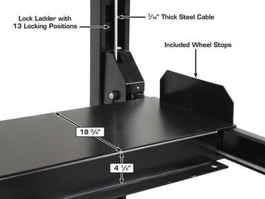 ATLAS Apex 8 Extra High 4-Post Hobbyist Lift - ALI Certified – image 5