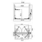 Katool 12,000 LB 2-Post Auto Lift – image 8