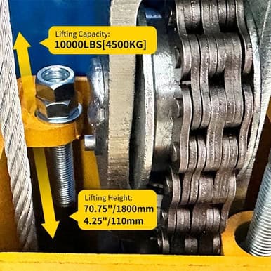 M&E 10000 lbs Two Post Lift 2 Post Lift Auto Lift Car Lift Hoist Equipment – image 5