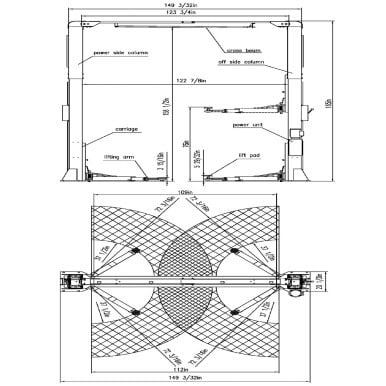 APlusLift 12,000LB 2-Post Overhead Single Release Direct Drive Car Lift with A 3-Year Warranty - AP-12SR – image 16