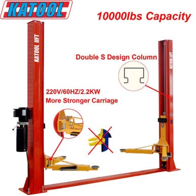 2 Post Lift Auto lift 10000lbs Auto Lift Auto Truck Hoist Super Quality Shipping – image 4