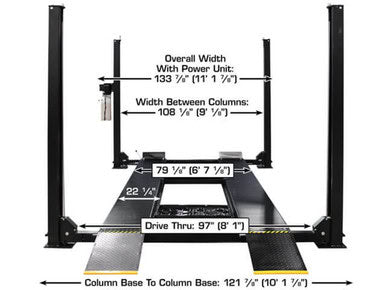 Apex 9 ALI Certified Hobbyist 9,000 Lb. Capacity 4-Post Parking Car Lift – image 7