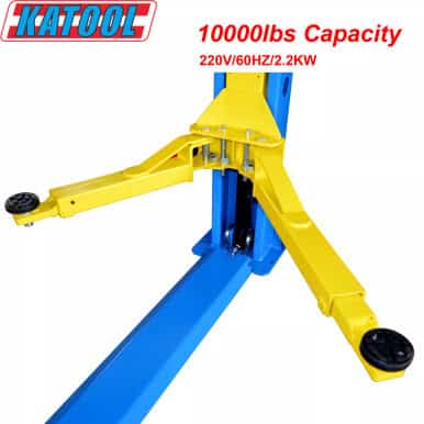 Katool KT-H105 10,000lbs 2-Post Vehicle Lift – Dual Safety Garage Hoist – image 2