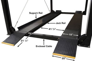 ATLAS ST-7000 SUPER TALL 4 Post Lift (7,000lbs Capacity) – image 11