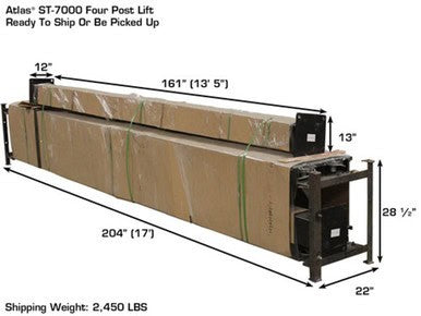 ATLAS ST-7000 SUPER TALL 4 Post Lift (7,000lbs Capacity) – image 19