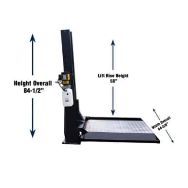 Tuxedo SC-2K 2,000 lb Single Column Lawnmower Storage Lift - 110V Duro Included – image 4