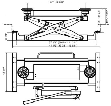 APlusLift 4000LB Air Operated Sliding Bridge Jack ABJ-40 – image 6