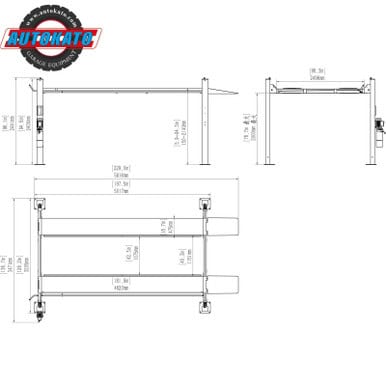 11000 Lbs Four Post Parking Lift 4-Post Auto Lift Garage Lift Storage – image 11