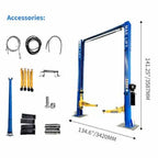 M&E 2 Post Lift 11000lbs Two Post Auto Lift Auto Truck Hoist Super Quality – image 4