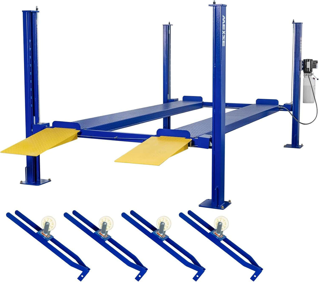 Weize 8500 lbs 4 Post Car Lift with Casters Kits Four Post Parking Lift 4-Post Portable Storage Service Home Parking Lift – image 2