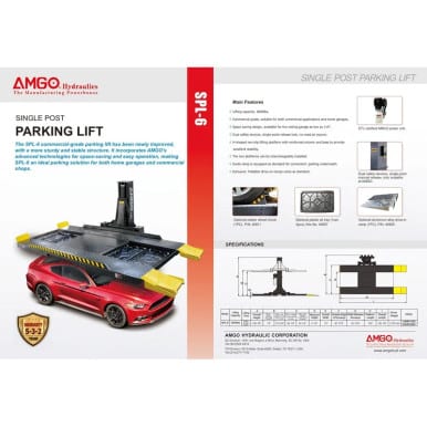 AMGO SPL-6 Single Post Parking Lift – image 2