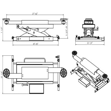 APlusLift ARJ-60 6000LB Air Operated Rolling Jack – image 7