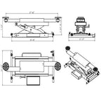 APlusLift ARJ-60 6000LB Air Operated Rolling Jack – image 7